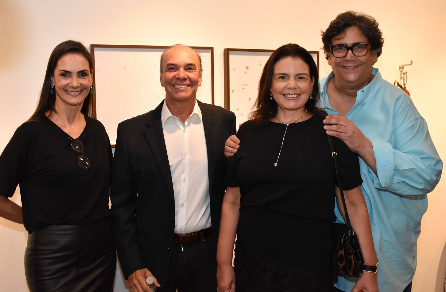 Caroline Olinto, Leonardo e Maria Claudia Drummond, Antonio Neves da Rocha  /Foto: Cristina Lacerda