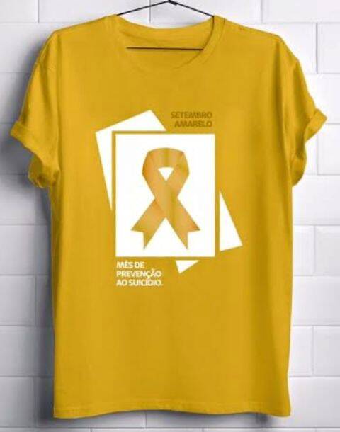Camisetas da campanha: o amarelo é a cor oficial do movimento mundial de prevenção ao suicídio / Foto: divulgação
