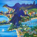Como é belo o Meu Rio de Janeiro, Lia Mittarakis - Óleo sobre tela e eucatex, 81 x 100 cm , 1985