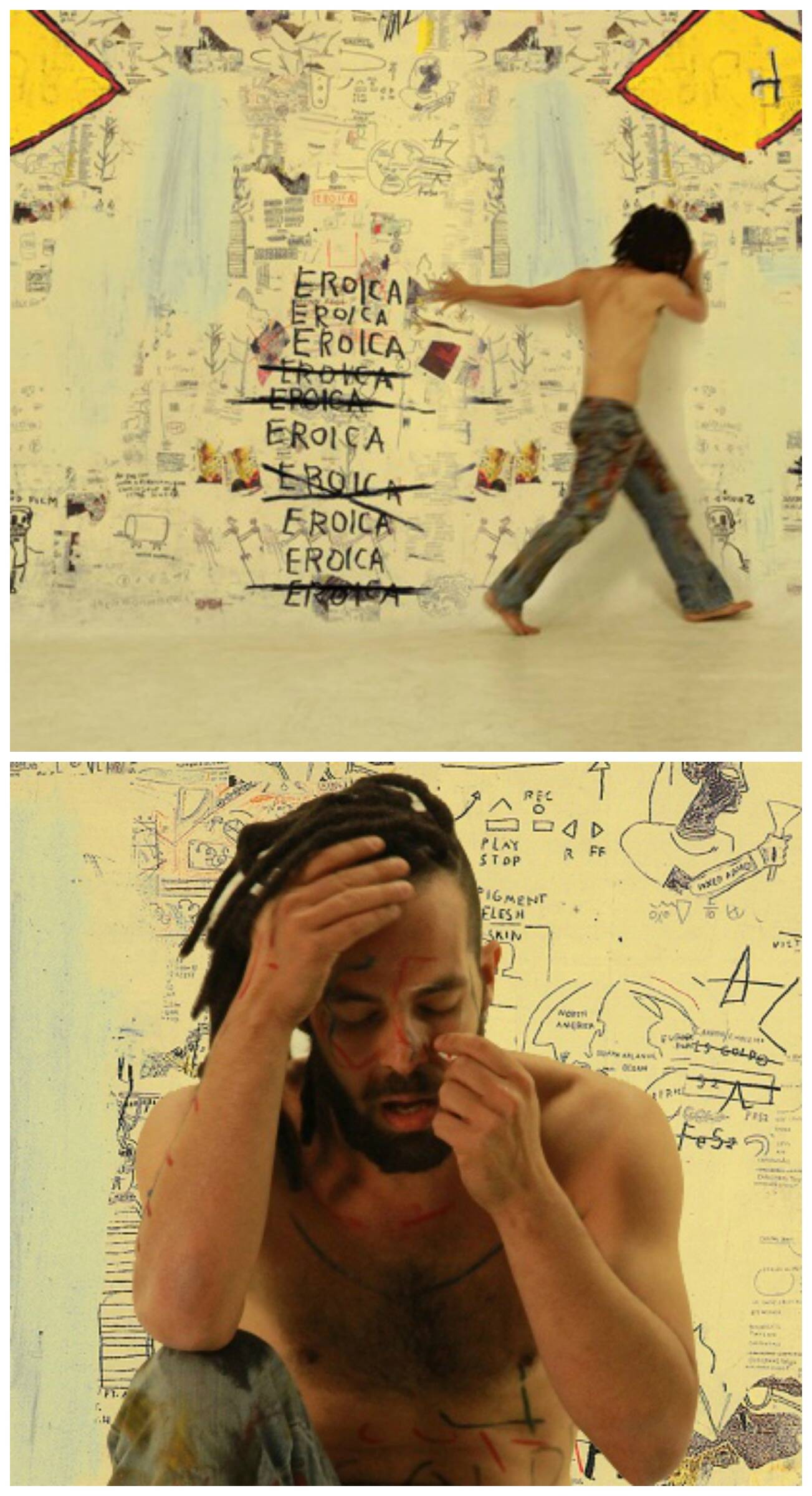 O bailarino Marcio Cunha em seu novo espetáculo sobre o pintor americano Jean -Michel Basquiat / Foto: 