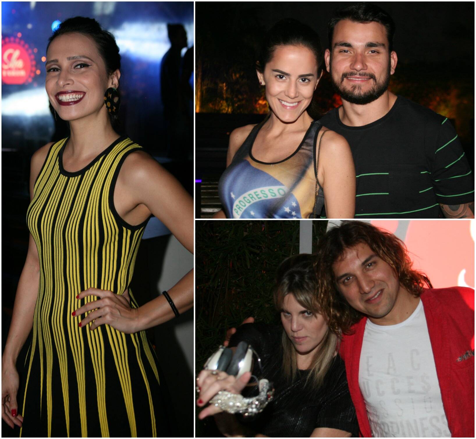No alto, Marcela Mangabeira; Renatinha Bahiense e Ygor Mendes; DJ Scarlet e Rodrigo Sha /Fotos: