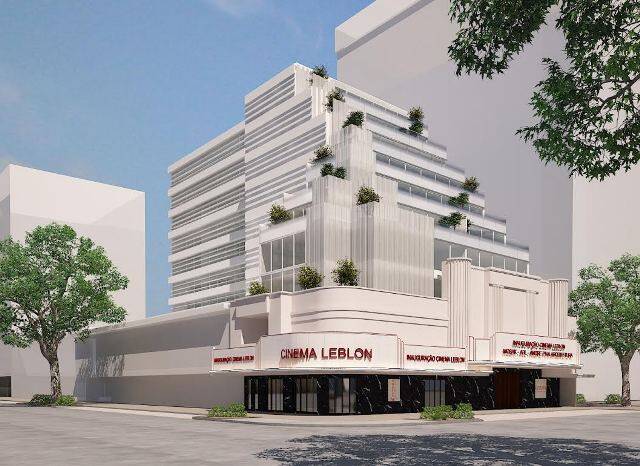 O projeto de Piva para o cinema Leblon: inauguração prevista para 2020 