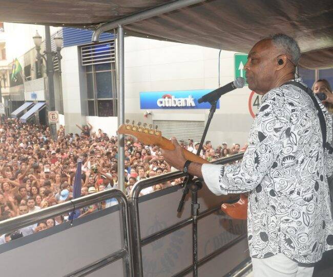 Gilberto Gil: cantor fez show na tarde desta quinta-feira (25/01) em São Paulo /Fotos: AG.News